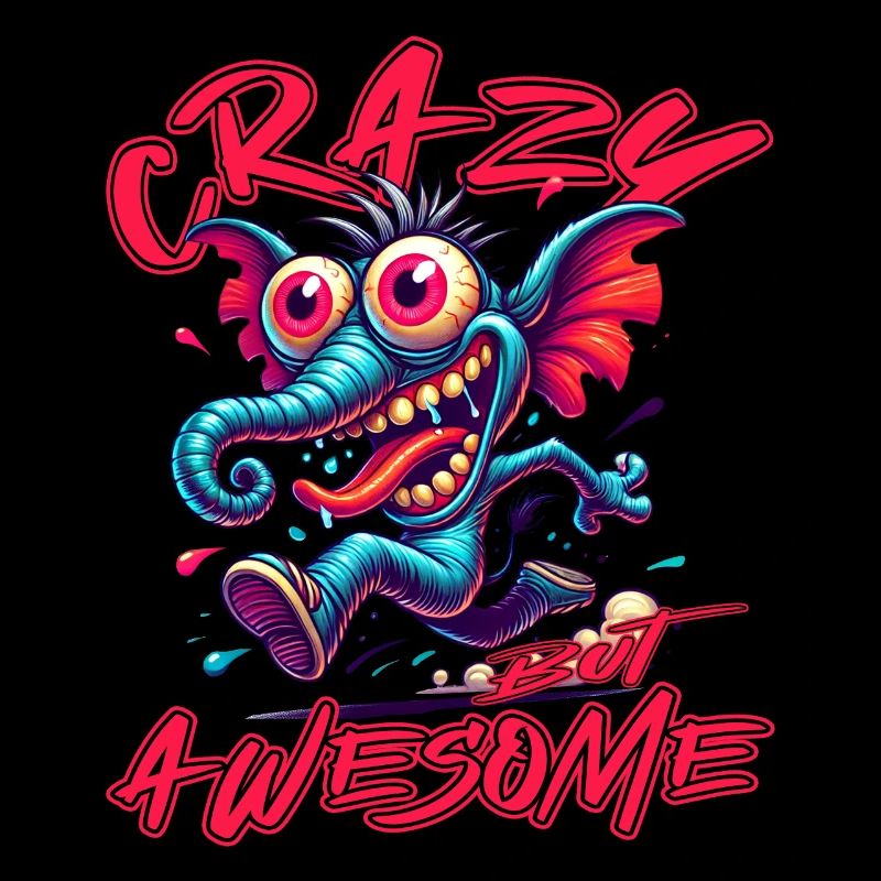Crazy but Awesome - Style bande dessinée éléphant