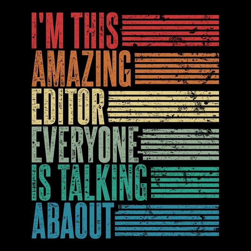 Vintage Editor Editor Gift Retro