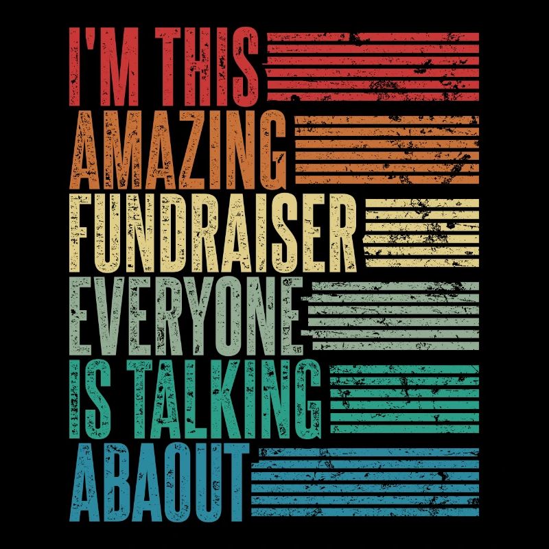 Vintage Donate Fundraiser Gift Retro