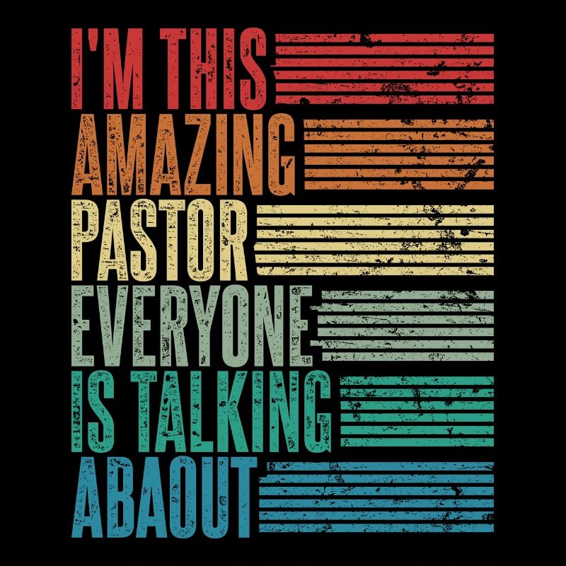 Vintage Pastor Pastor Gift Retro