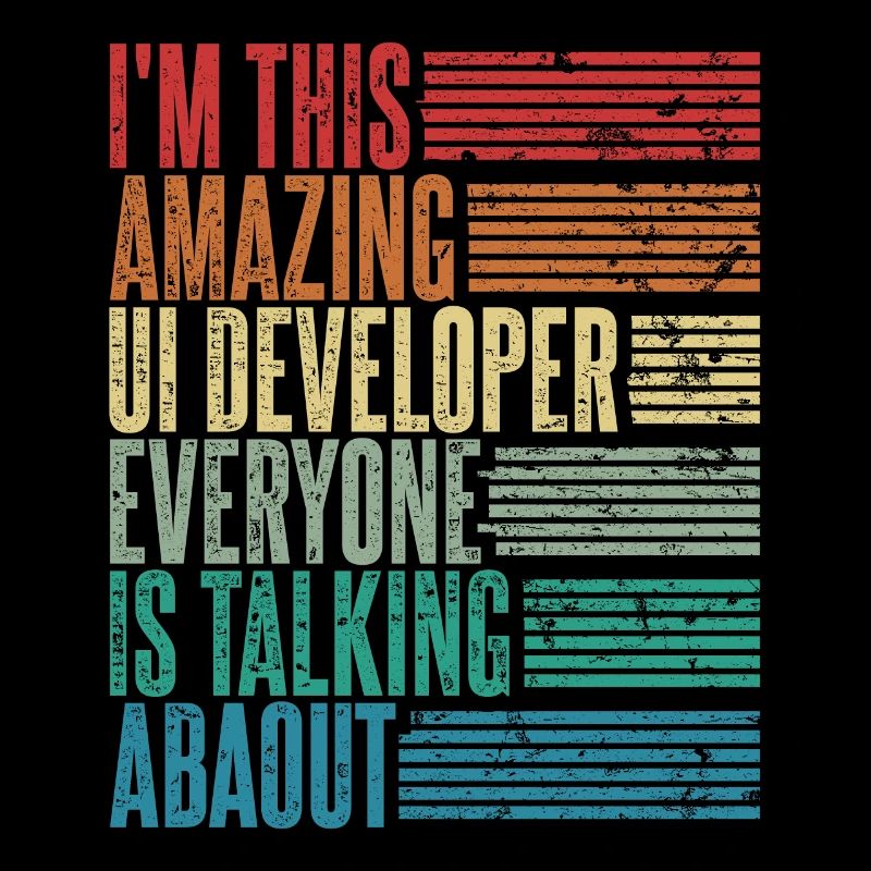 Ui Developer Ui Developer Gift Retro