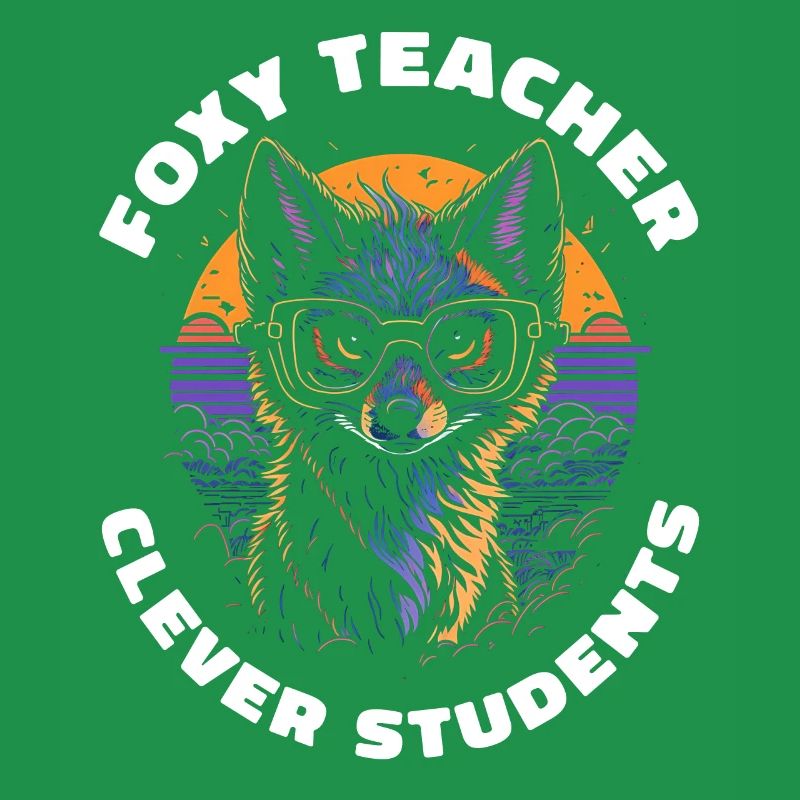 Foxy Teacher Clever Students Teacher Gift Fox