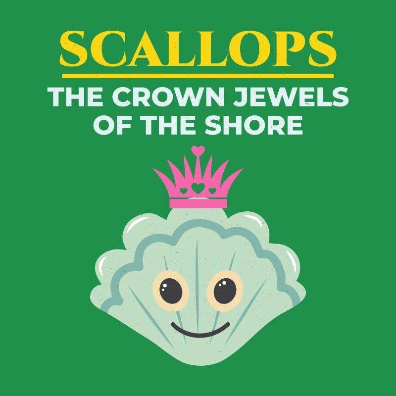 Scallop Seashells Collector Beachcomber Shellfish