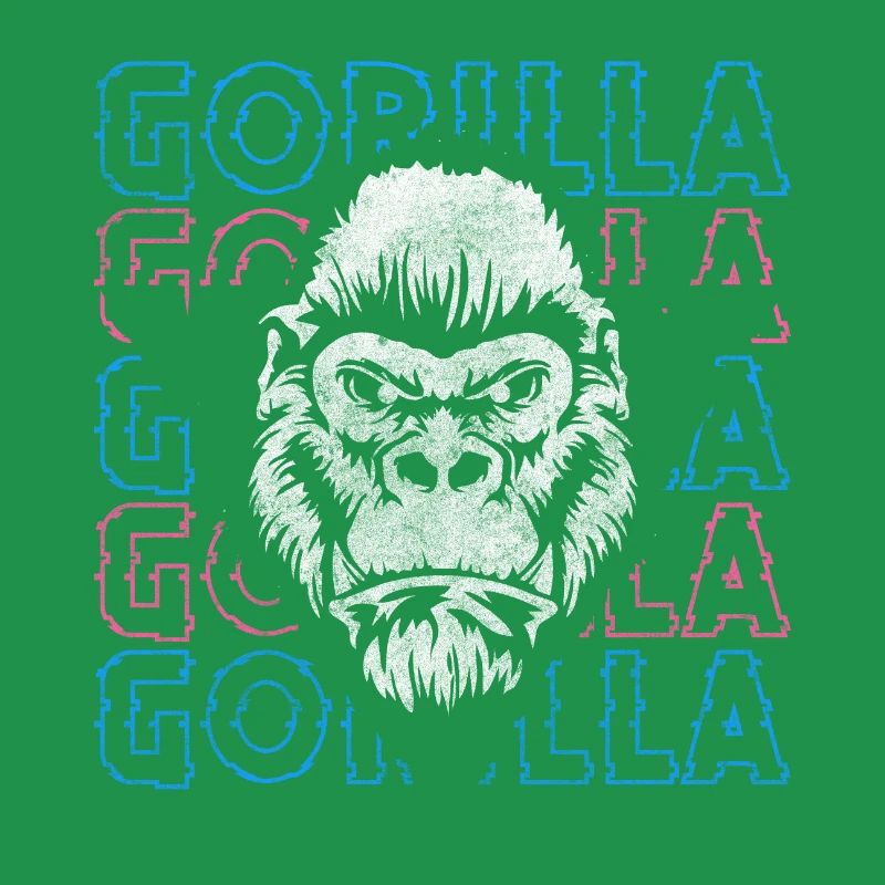 Starch silverback monkey chimpanzee