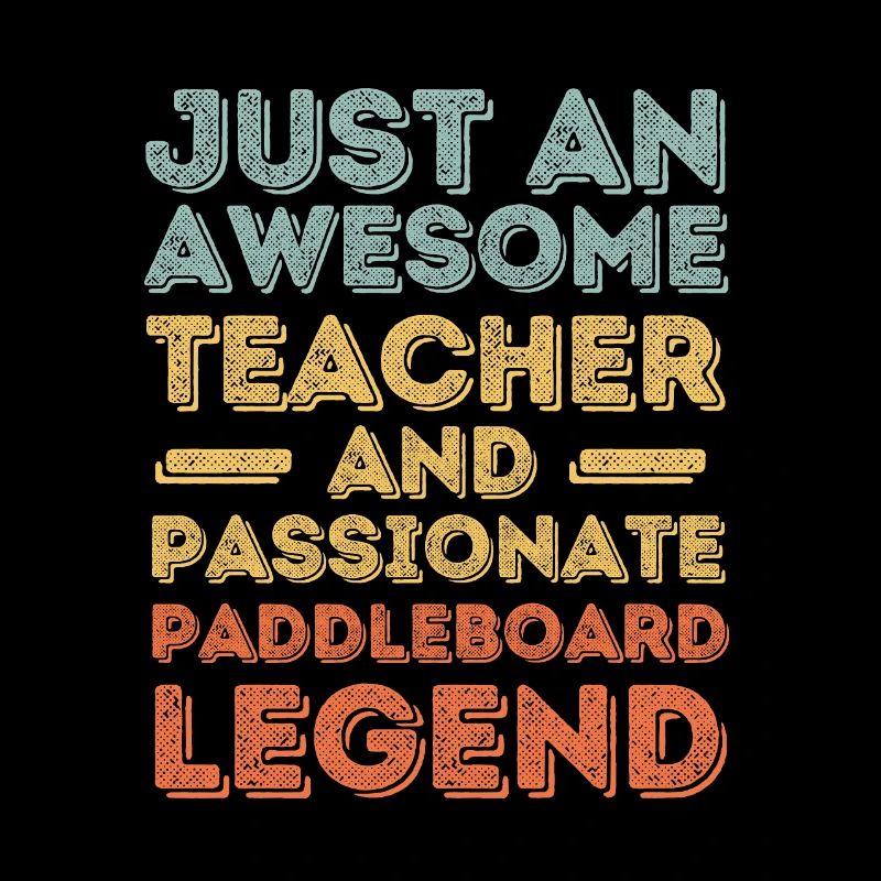 Teacher Paddleboard retro