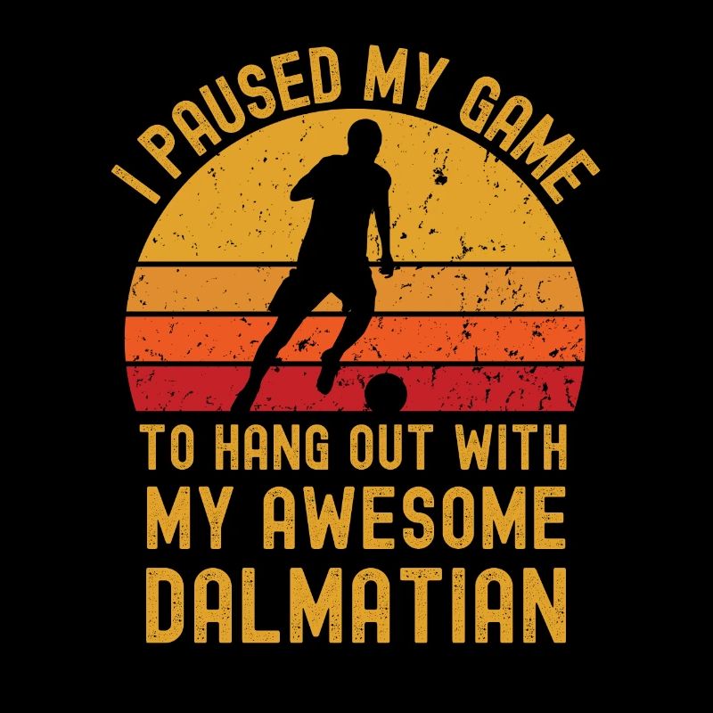 Fußball und Dalmatiner