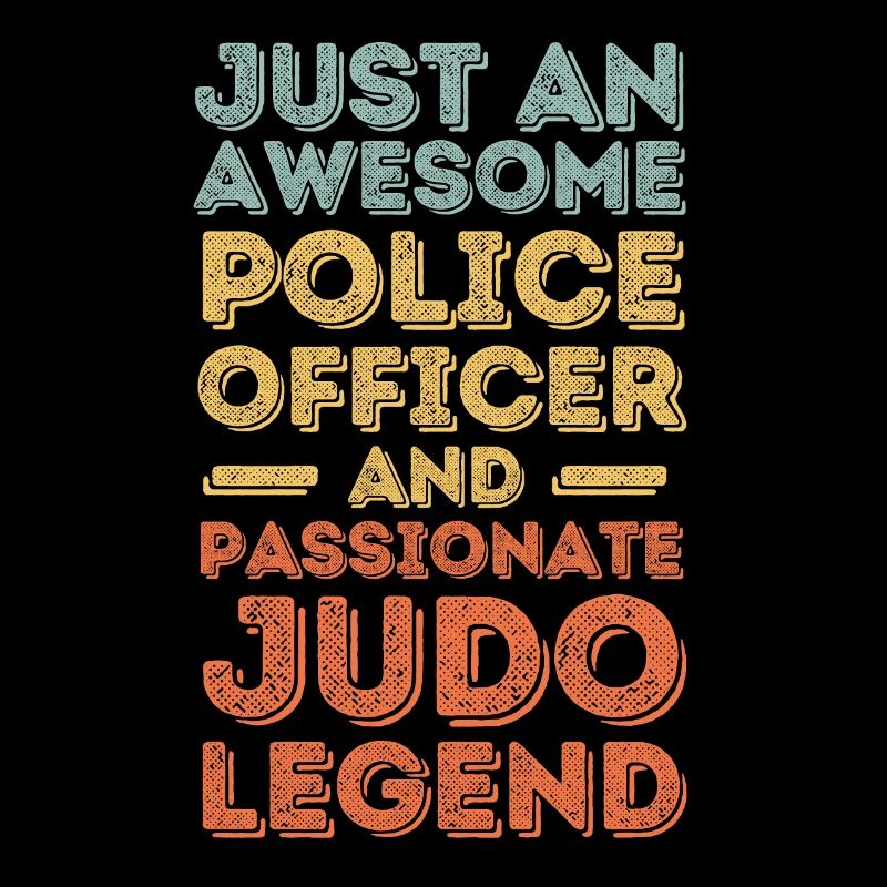 Policier Judo rétro
