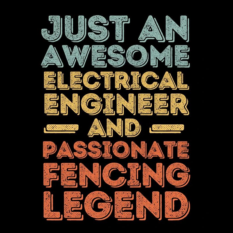 Electrical engineer fencing retro