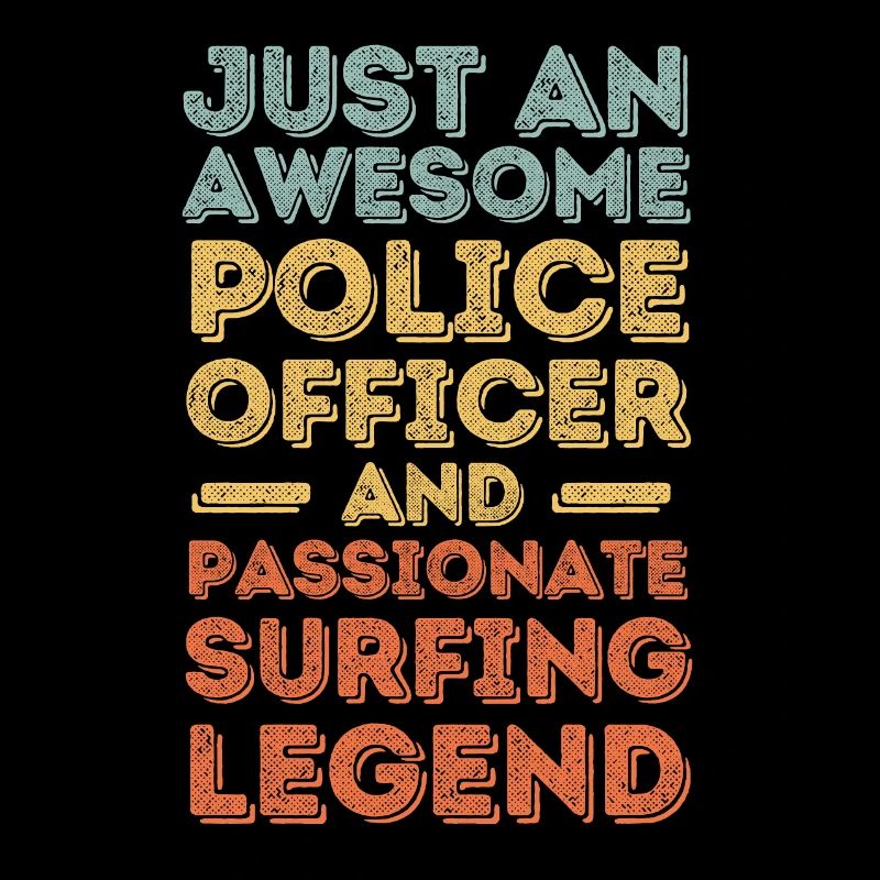 Policier Surf rétro