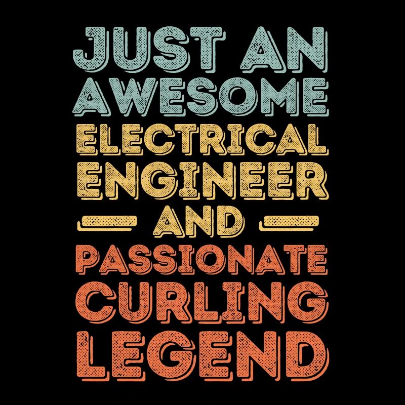 Electrical Engineer Curling retro