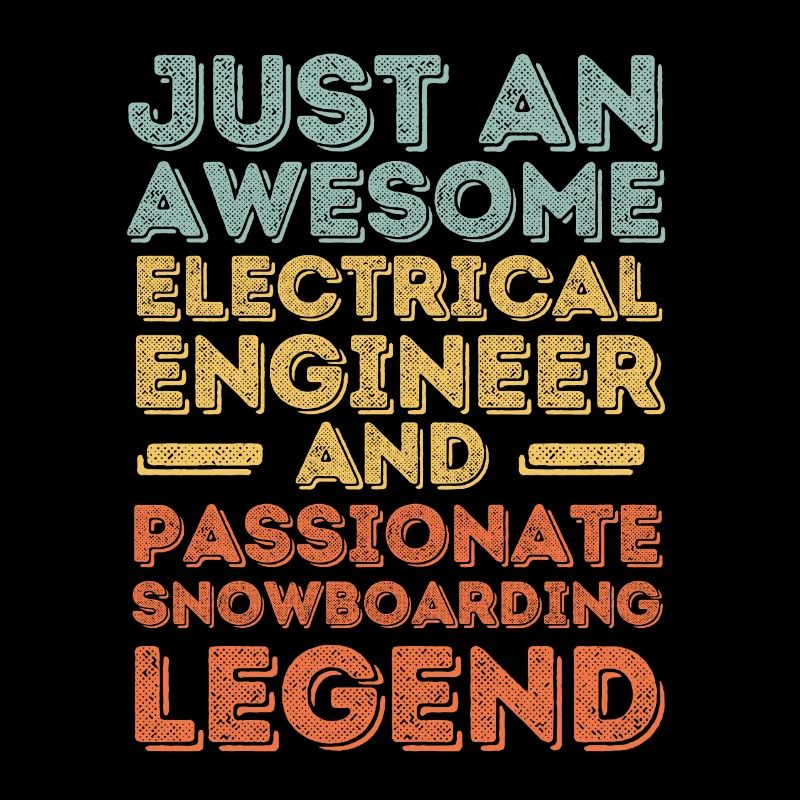 Electrical engineer snowboard retro