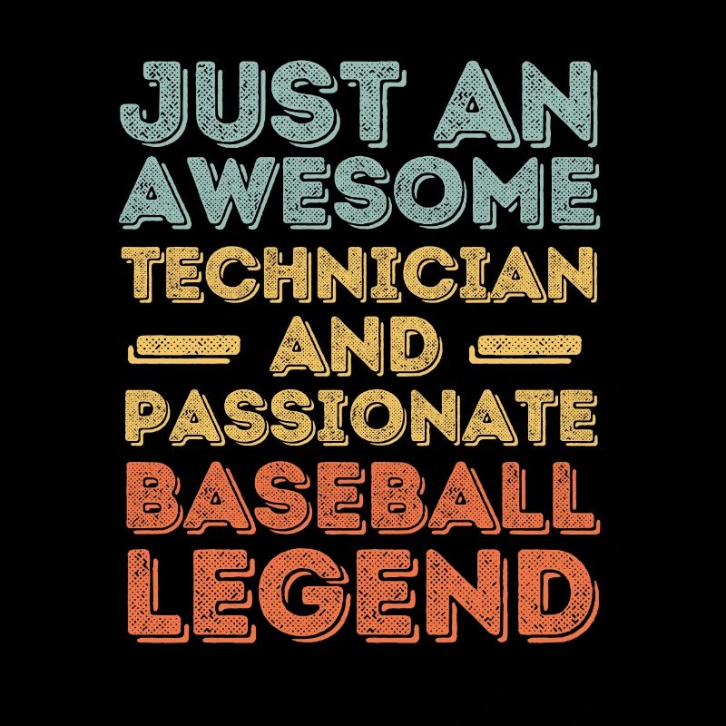 Technician Baseball retro