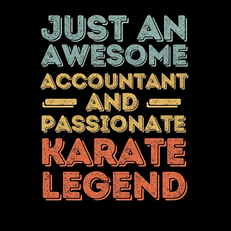 Buchhalter Karate retro