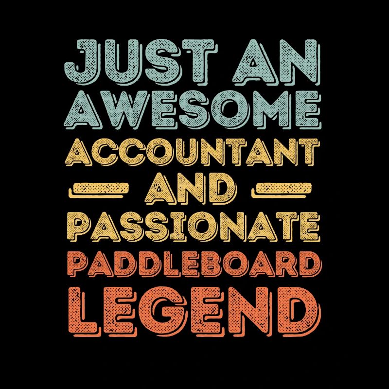 Accountant Paddleboard retro