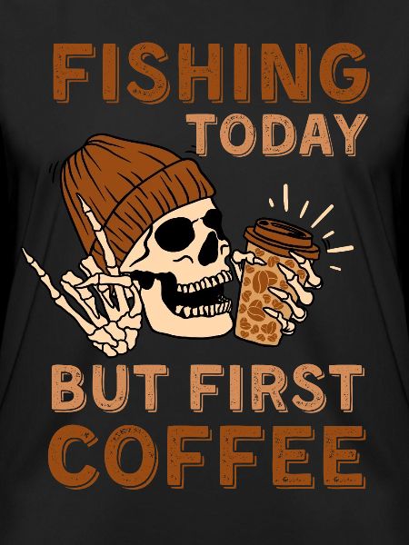 Coffee Fishing skeleton