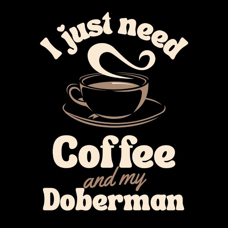 Coffee Doberman lover