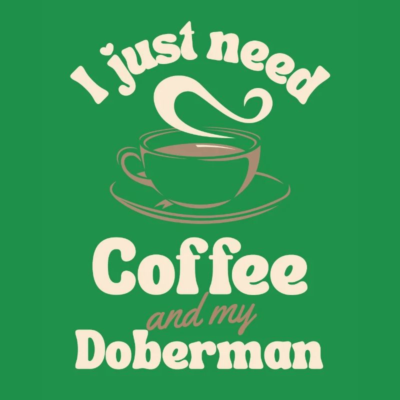 Coffee Doberman lover