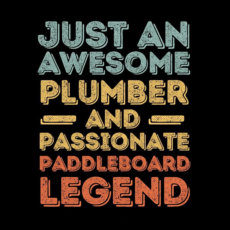 Plumber Paddleboard legend retro