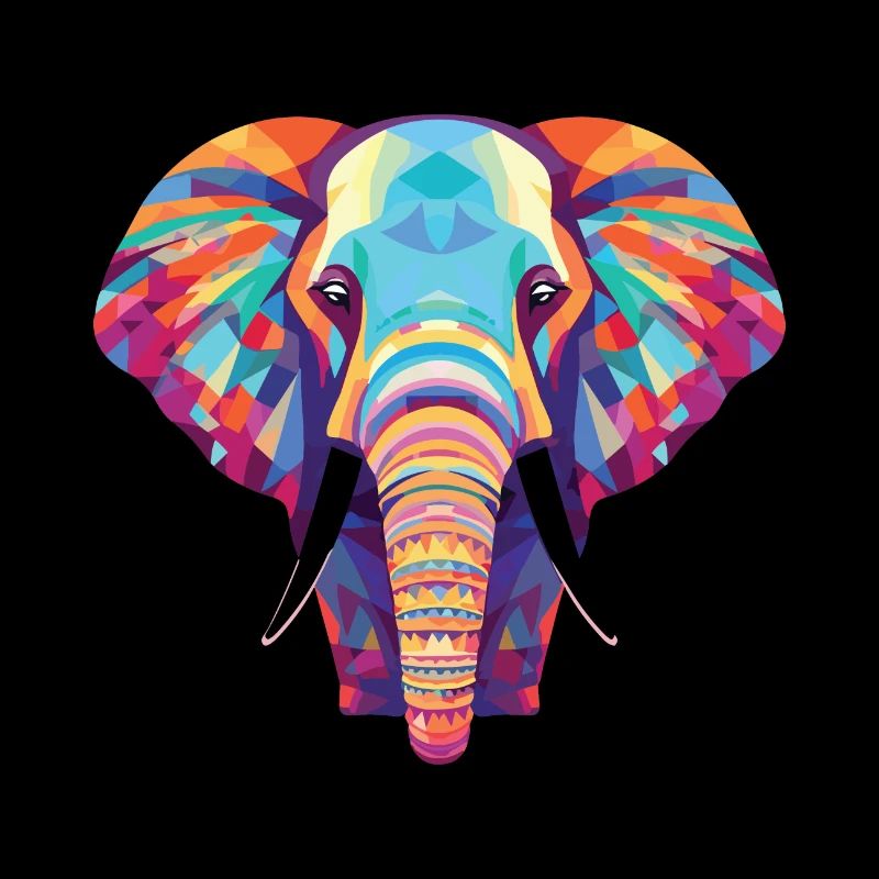 Éléphant Aquarelle Colorée Illustration Animale