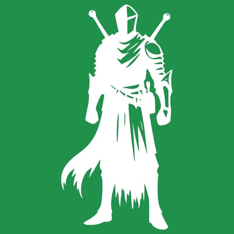 Chevalier guerrier avec épée et bouclier