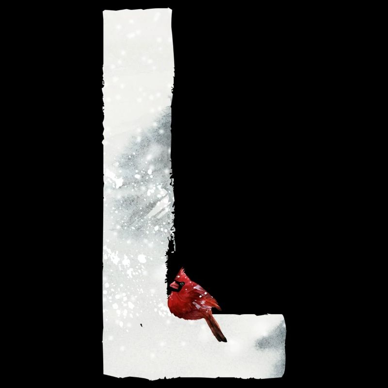 L– decorative character – winter