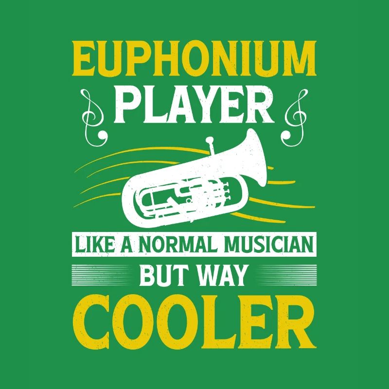 Deep brass marching baritone euphonium