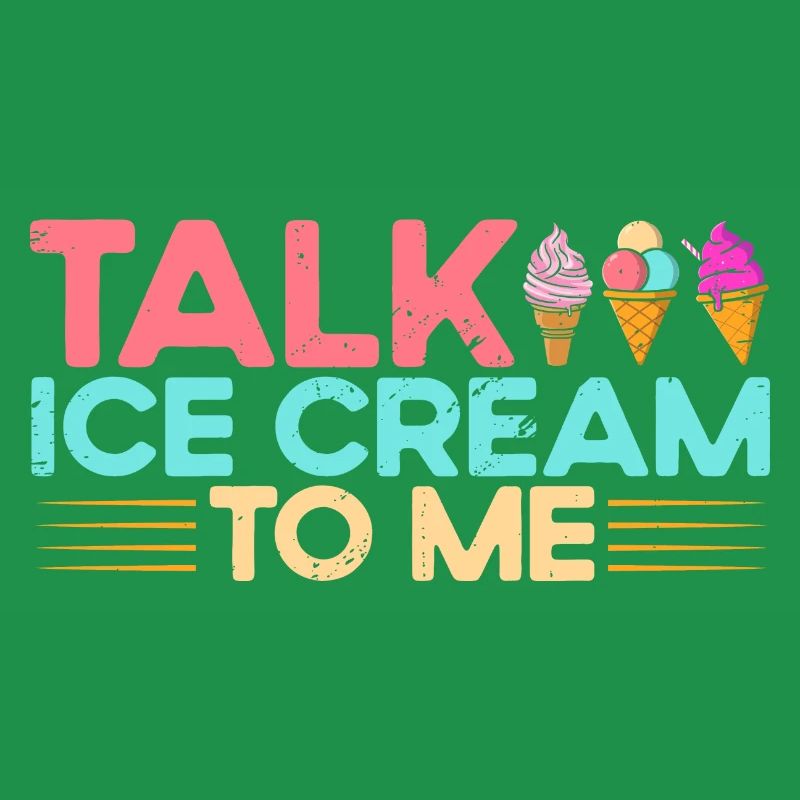 Sprich Eiscreme mit mir Eiscreme Geschenk