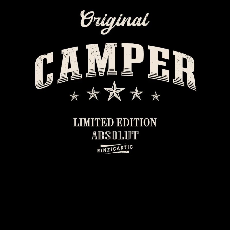 Camper Limited Edition Wohnwagen Lustiges Camping