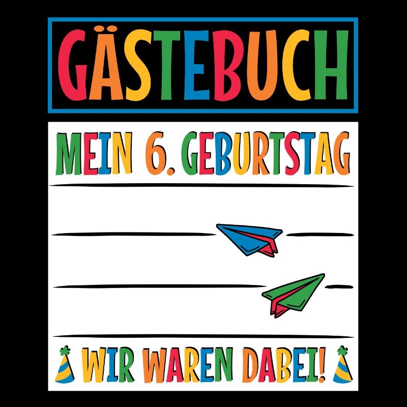 Gästebuch Mein 6. Geburtstag Jungen Mädchen