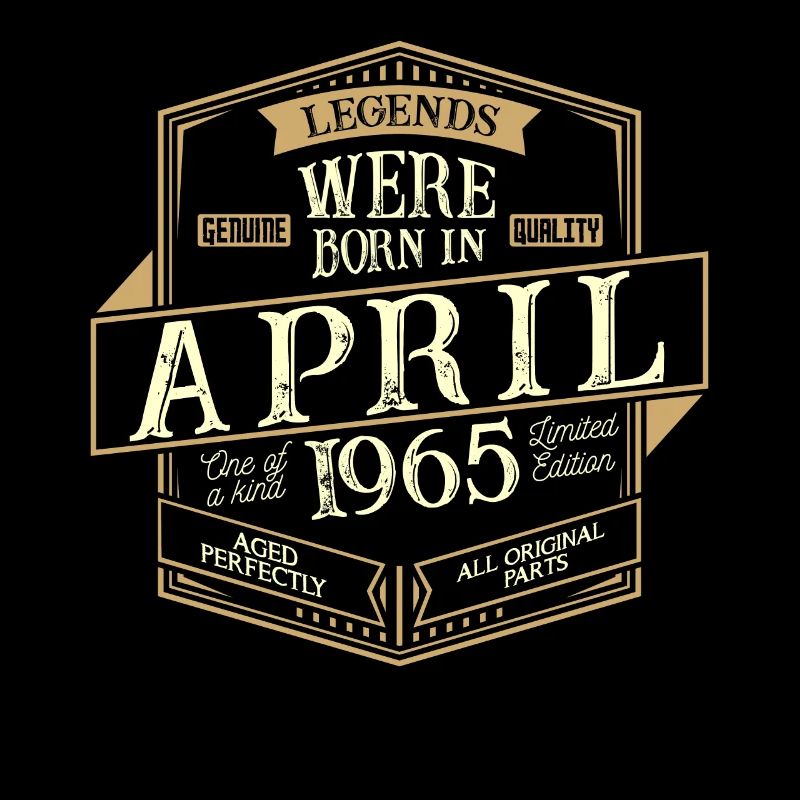 April 1965 Geburtstag Mann