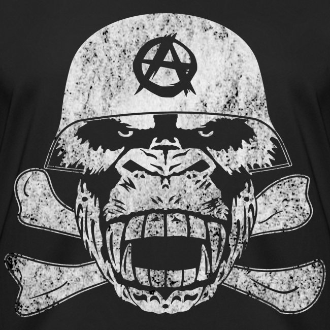 Gorilla-Skull Stahlhelm Anarchie