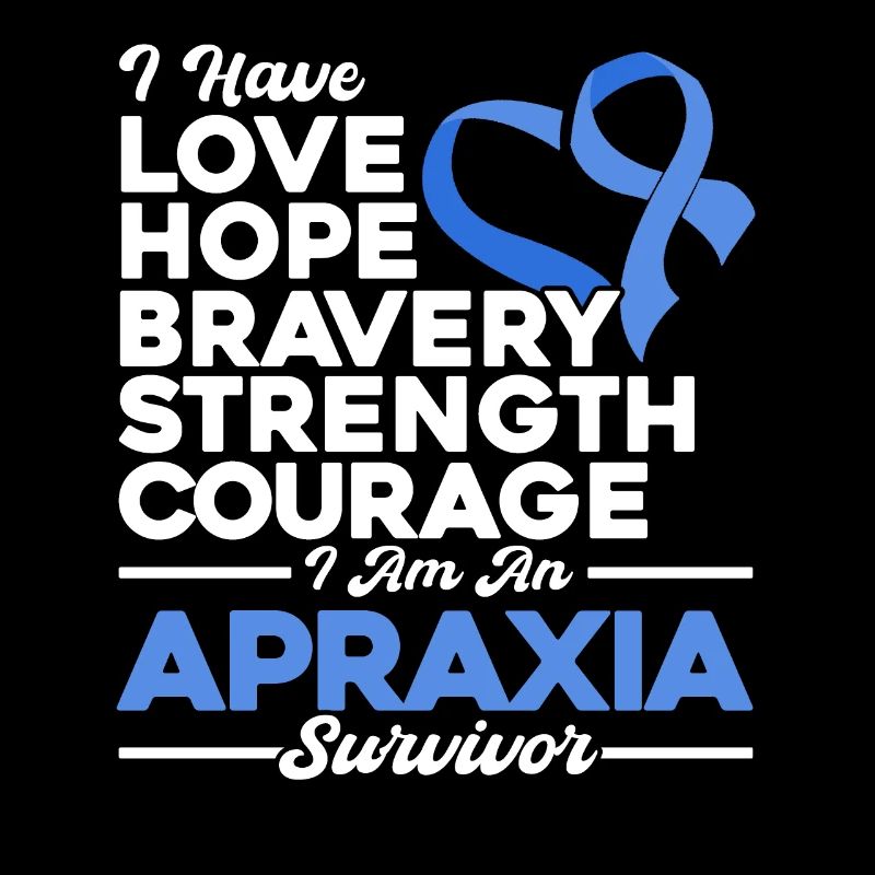 Conscience de l’apraxie Apraxia Survivor Bleu
