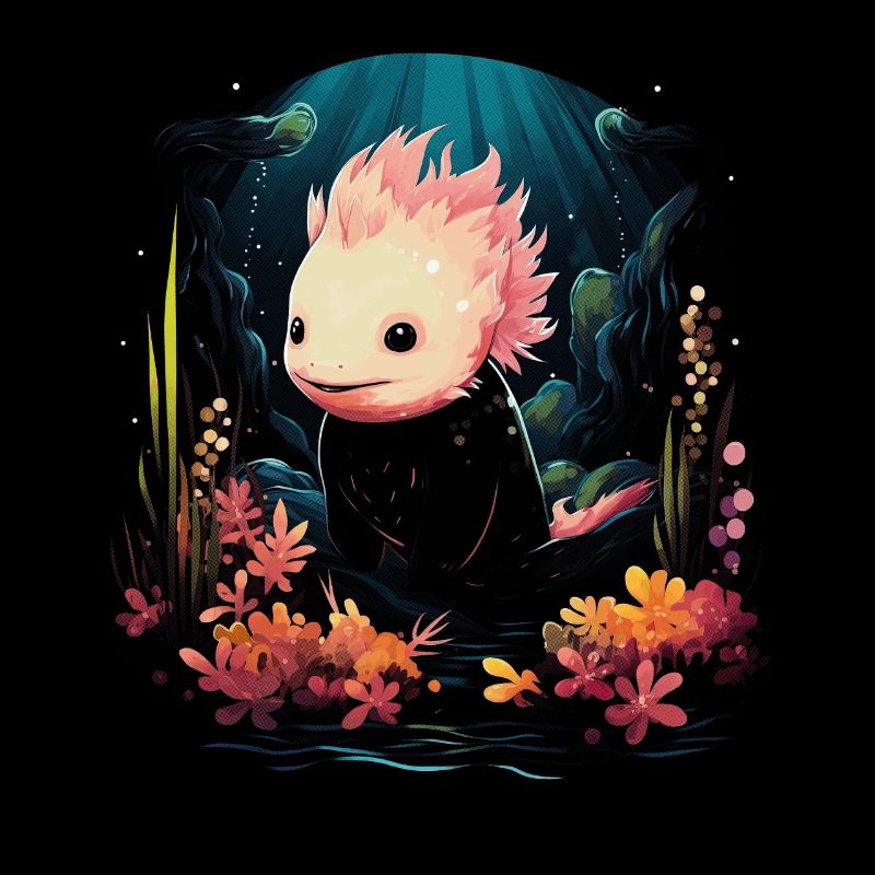 Cute Axolotl Lover Artwork