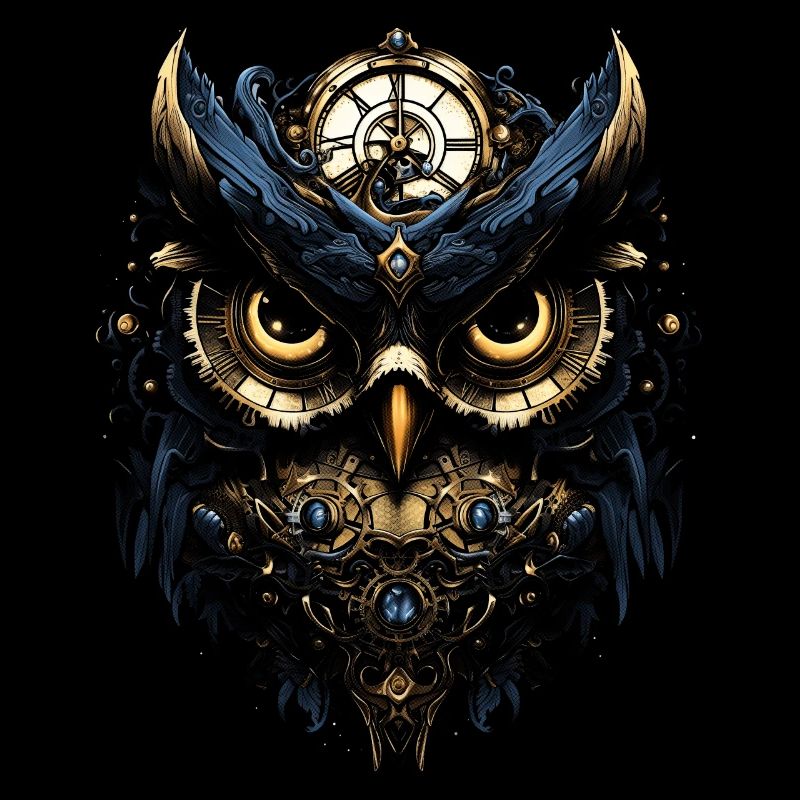Steampunk Mechanische Eule Viktorianisch Vogel