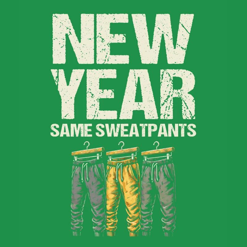 Neujahrs-Same-Jogginghose, Humor-Neujahrsstimmung