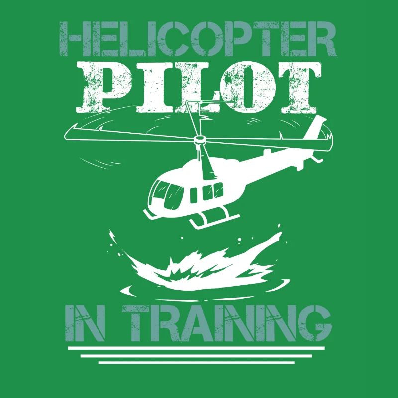 Lustiger Hubschrauberpilot Luftfahrt