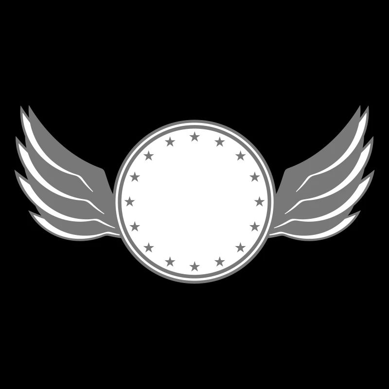 star circle frame round wing ring shield shield