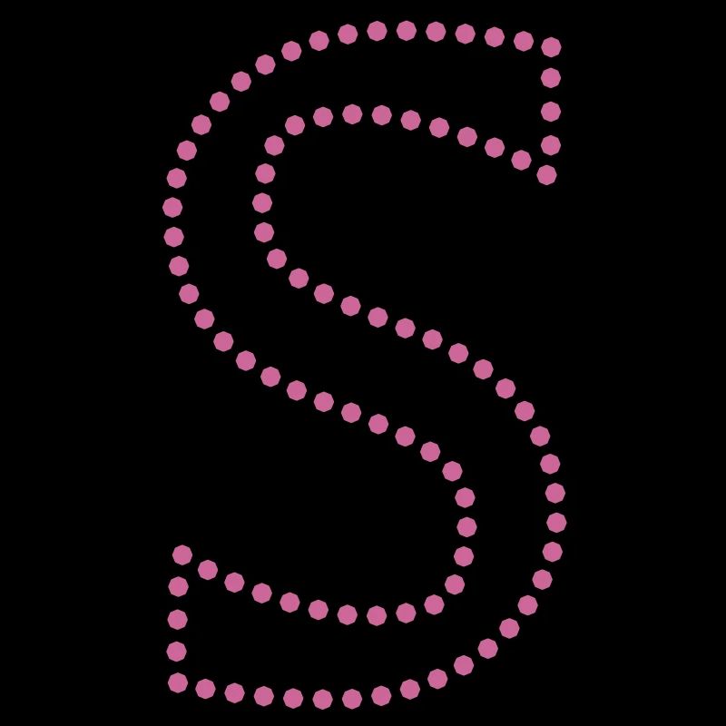 Buchstabe S / letter S (dots, 1c)