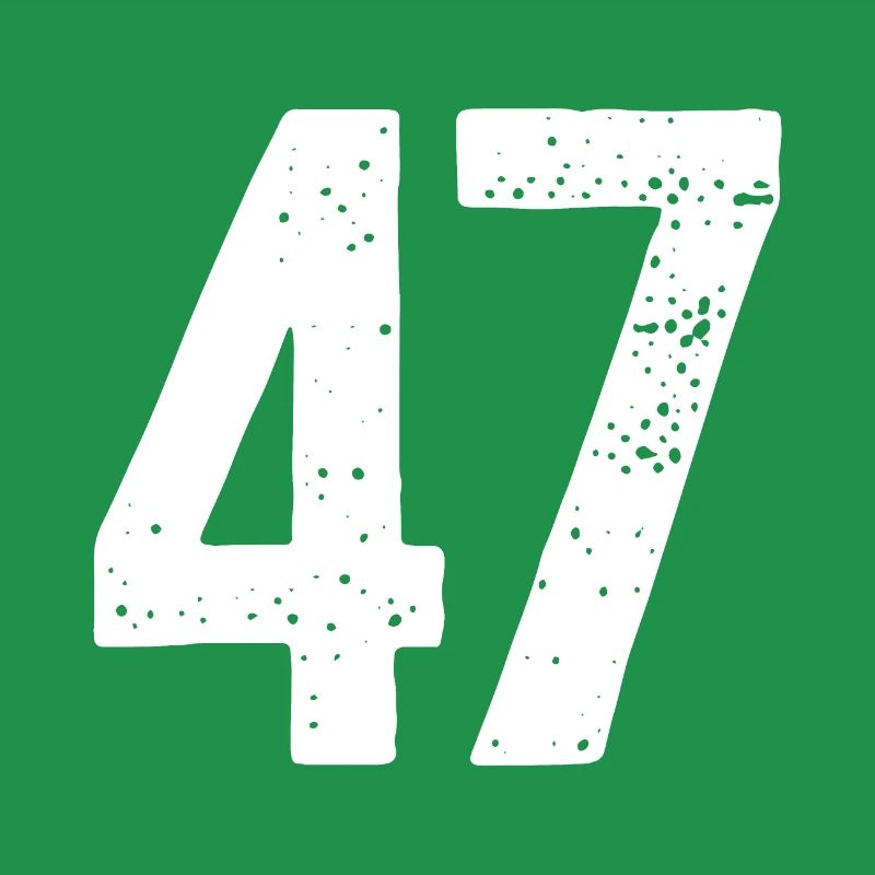 47 Numéros Blanc