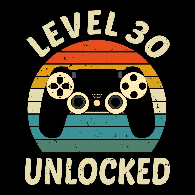 LEVEL 30 FREIGESCHALTET Geschenk zum 30. Geburtstag