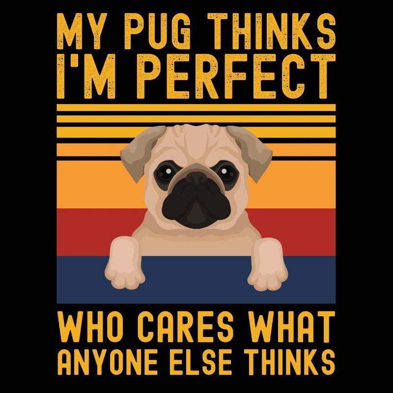 Mops Liebhaber lustiger spruch mops retro