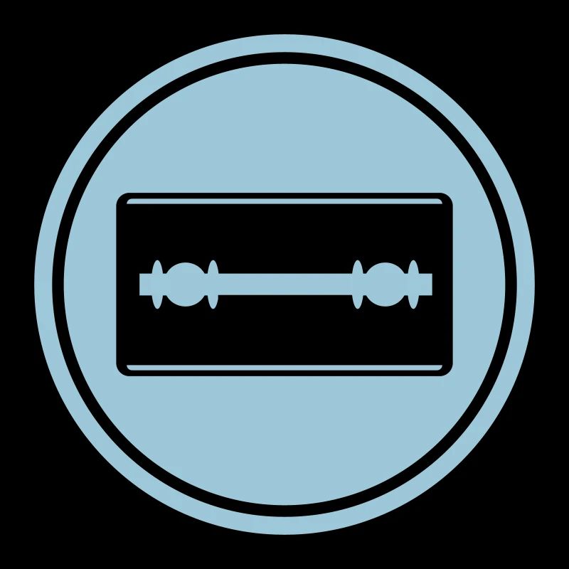Razor Blade Icon Circle