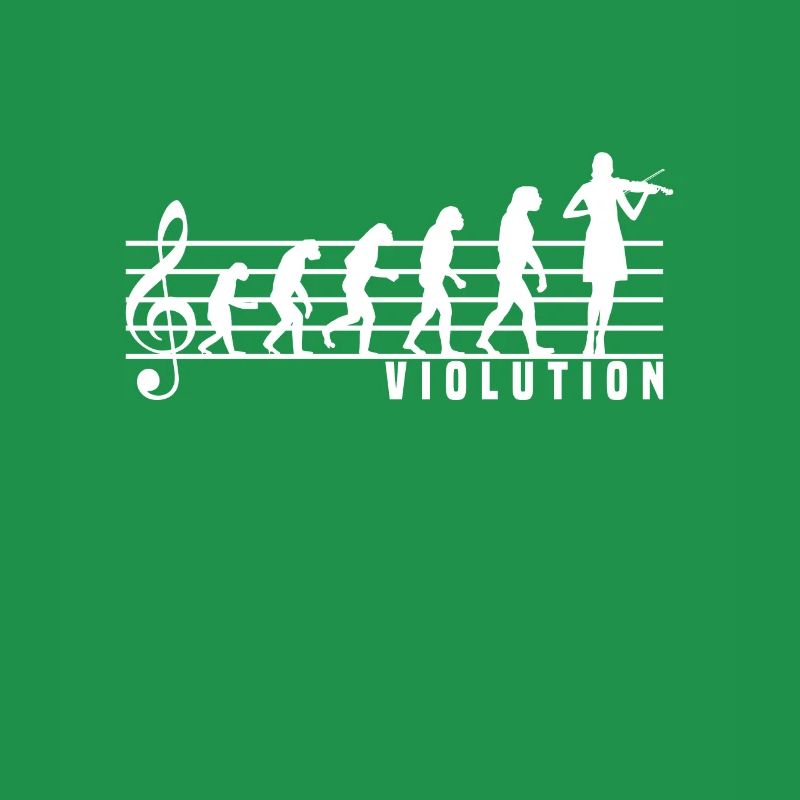 Violoniste Violon Violon Partition Evolution Music Gift