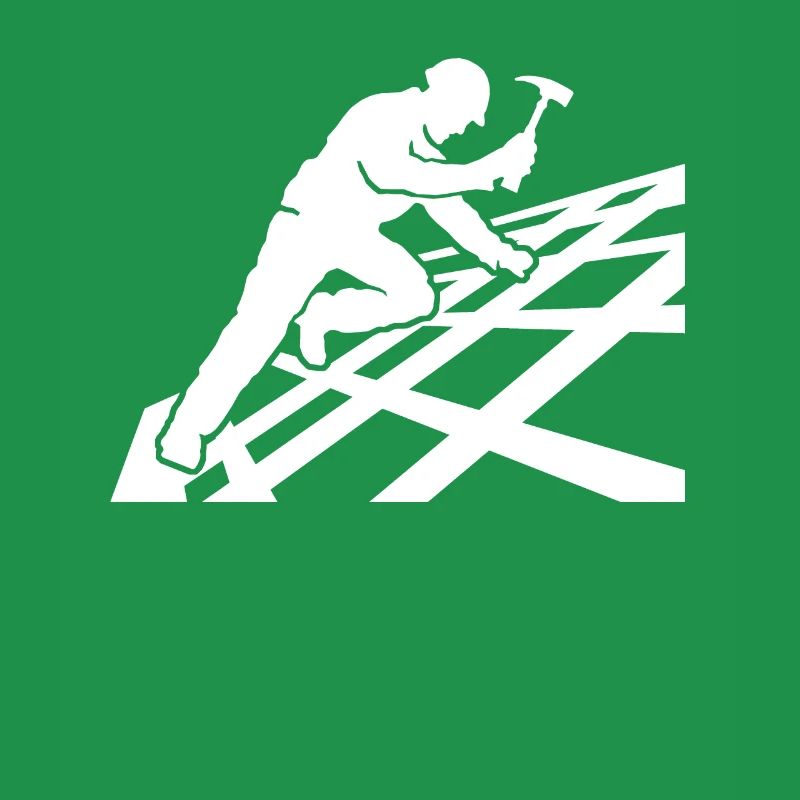 Dachdecker Motiv Dachdecken