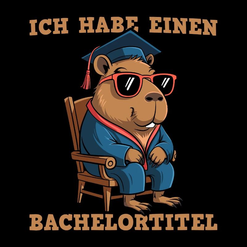 Bachelortitel Cooles Capybara Bachelor Abschluss