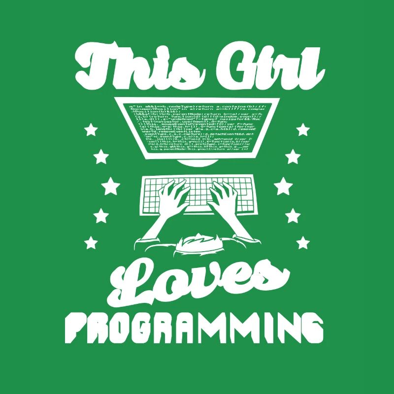 Développeur Coder Programmeur Girl