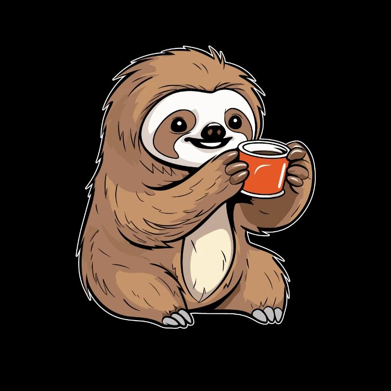 Coffee Cafe Sloth
