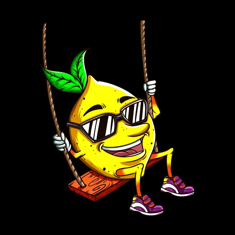 Sour Fruit Lemon Rocks Holiday Sunglasses
