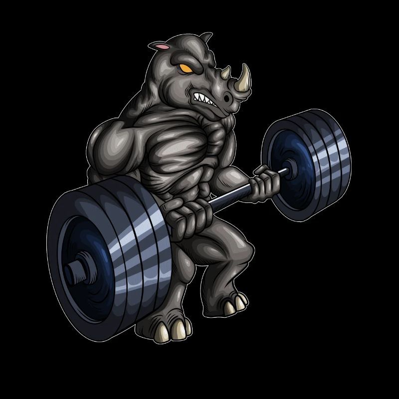 Rhino Gym Training Bodybuilder Sport Muscles