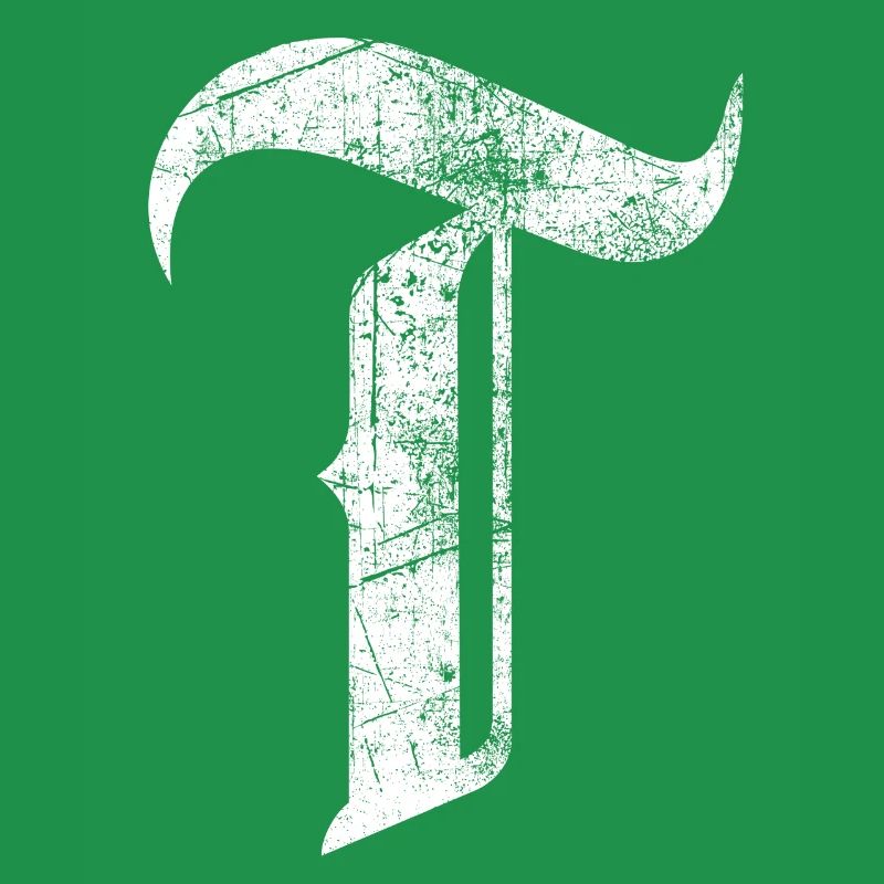 Tshirt alphabet initial T